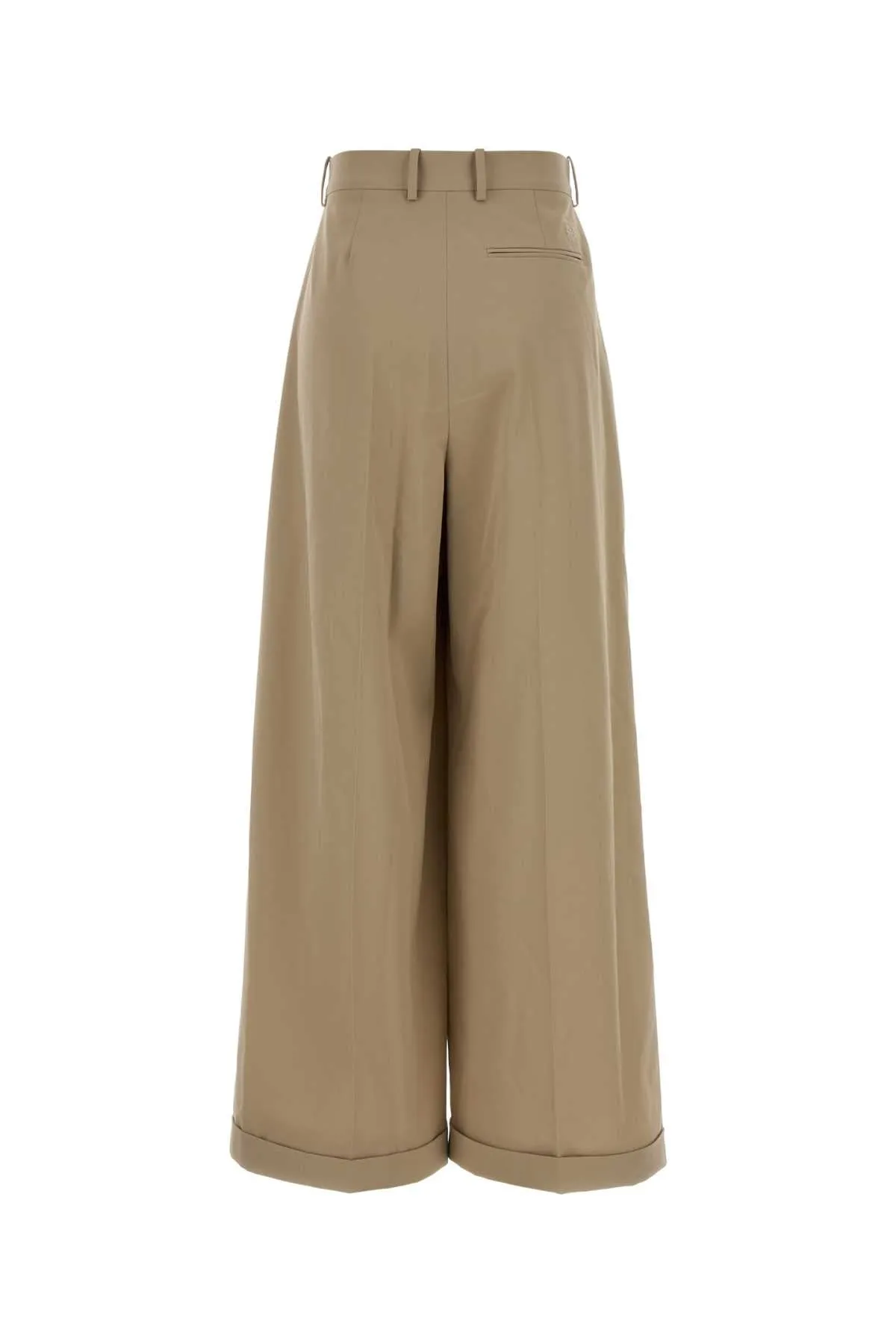BEIGE COTTON WIDE-LEG PANT sold by Lord & Taylor product image thumbnail 2