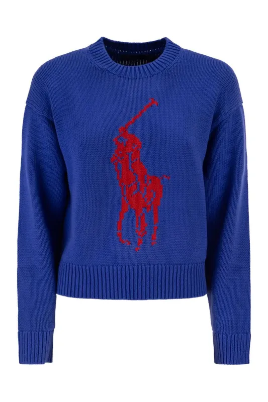 BIG PONY COTTON CREW NECK JUMPER made by Lord & Taylor