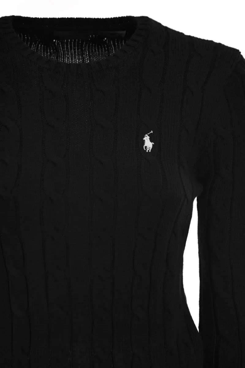 COTTON CABLE KNIT CREW NECK JUMPER sold by Lord & Taylor product image thumbnail 4