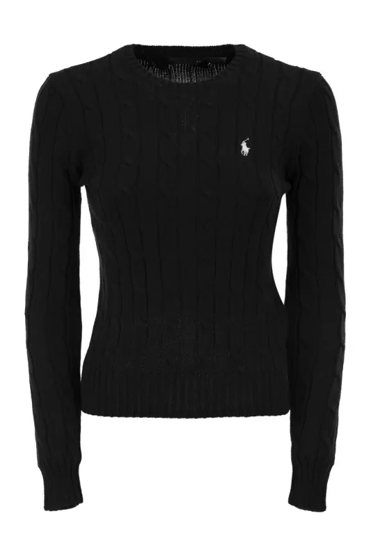 COTTON CABLE KNIT CREW NECK JUMPER made by Polo by Ralph Lauren