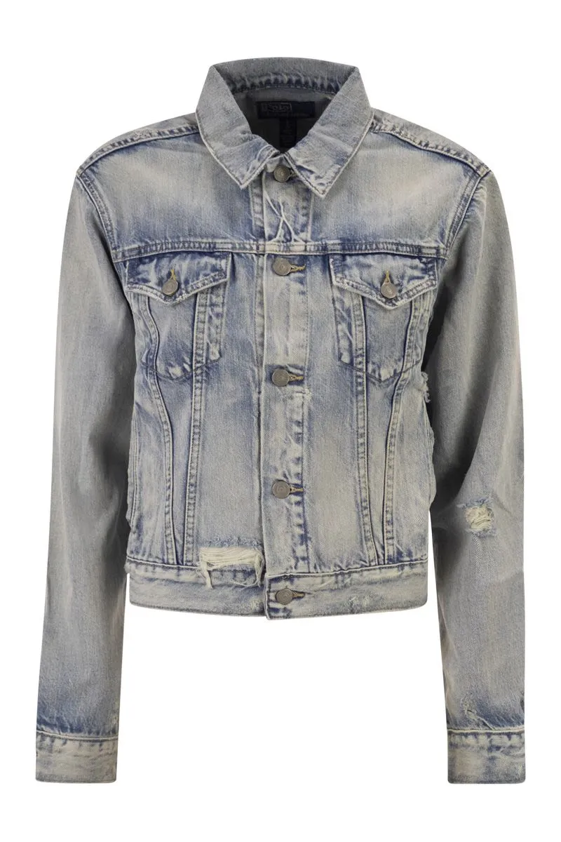 DENIM TRUCKER JACKET sold by Lord & Taylor