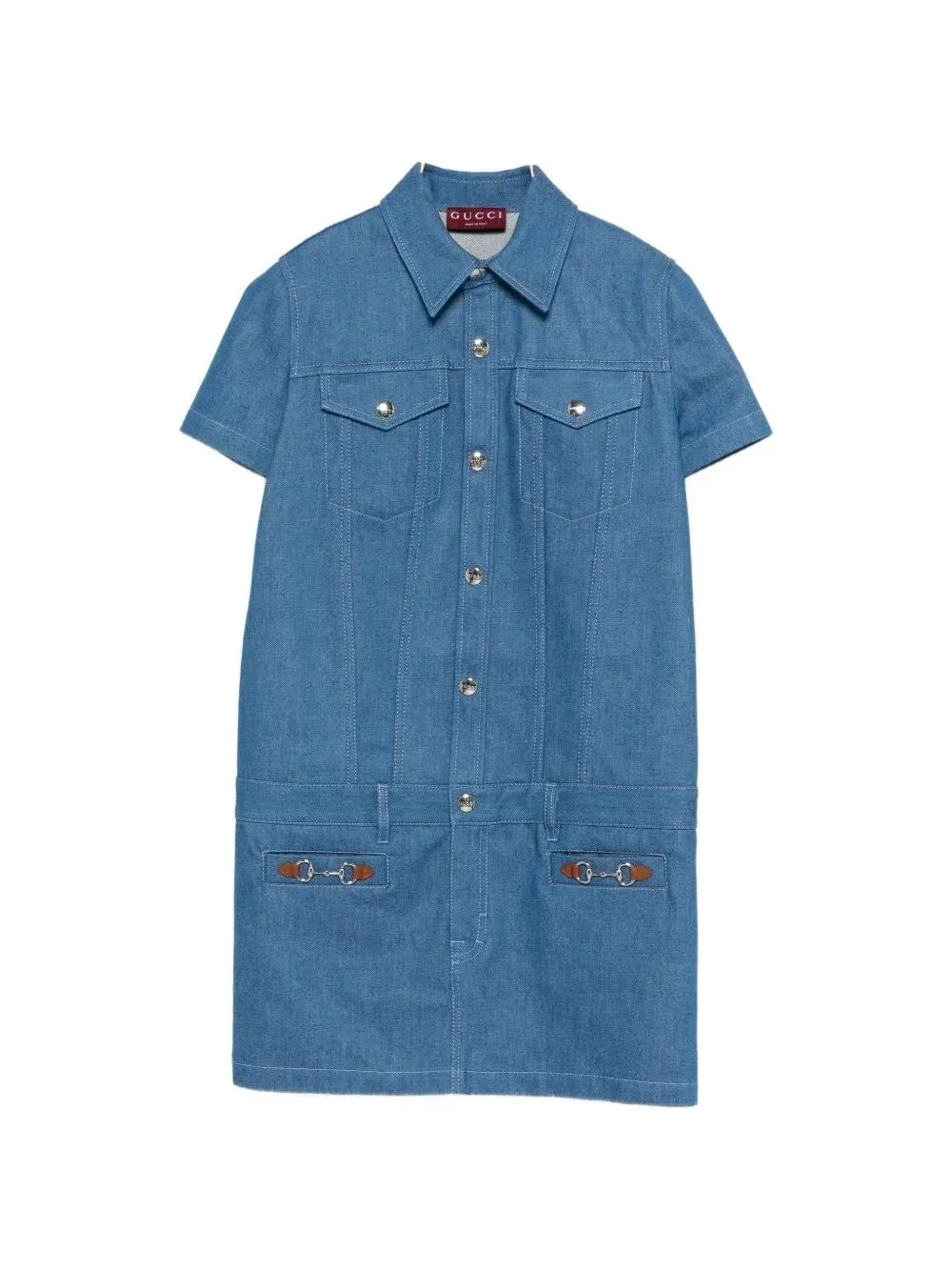 Denim dress with short sleeves sold by Lord & Taylor