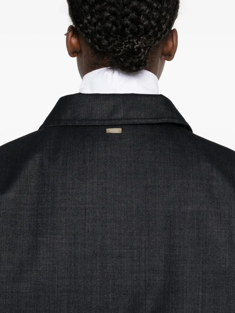 DARK BLUE WOOL CAPE sold by Lord & Taylor product image thumbnail 5