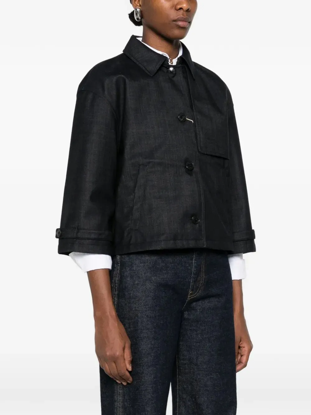 DARK BLUE WOOL CAPE sold by Lord & Taylor product image thumbnail 3