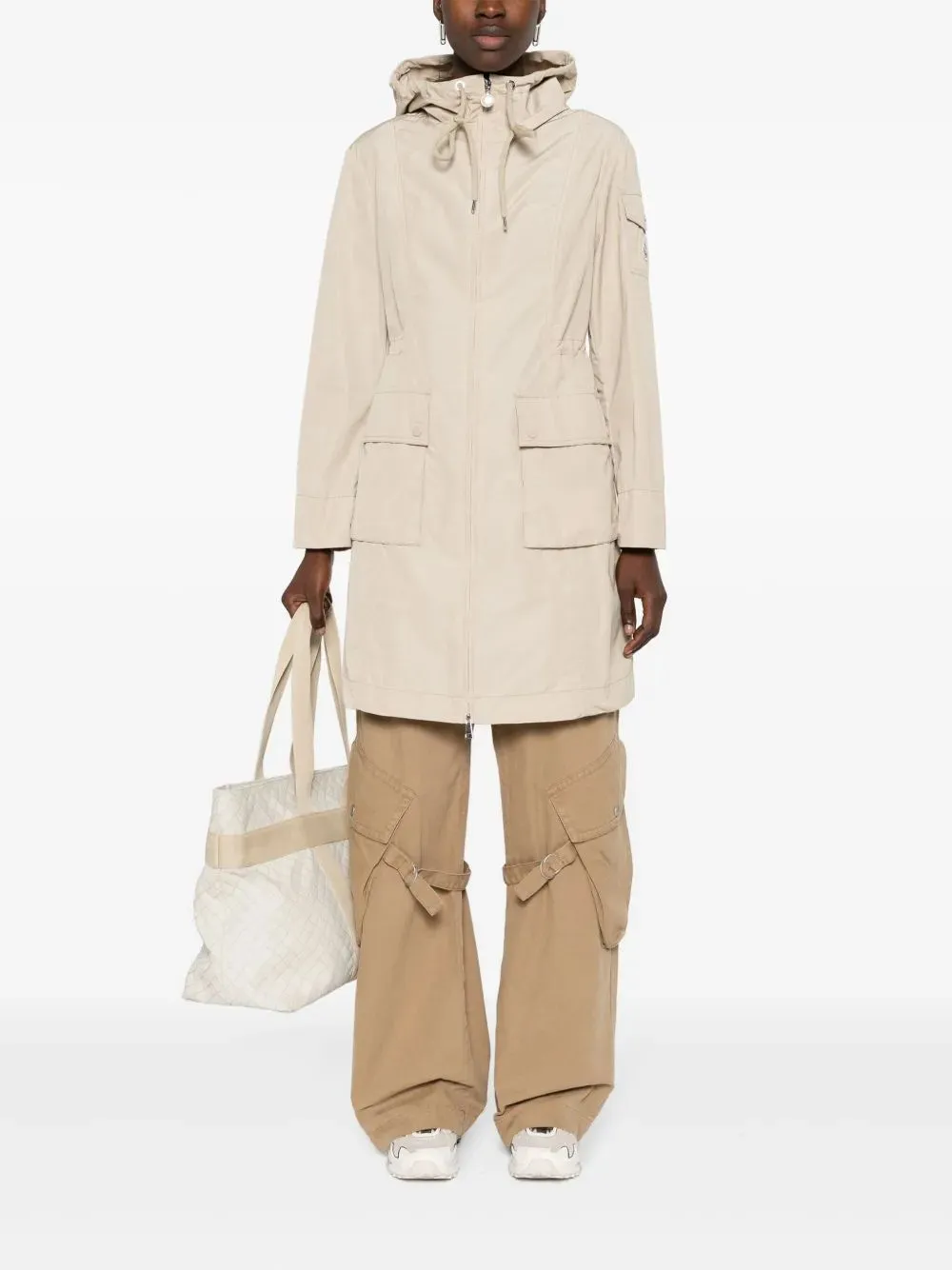 POLYESTER COTTON LAERTE LONG PARKA sold by Lord & Taylor product image thumbnail 2
