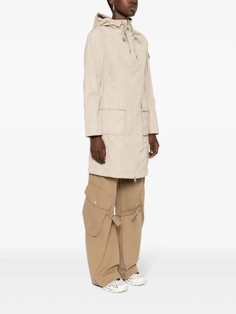 POLYESTER COTTON LAERTE LONG PARKA sold by Lord & Taylor product image thumbnail 3