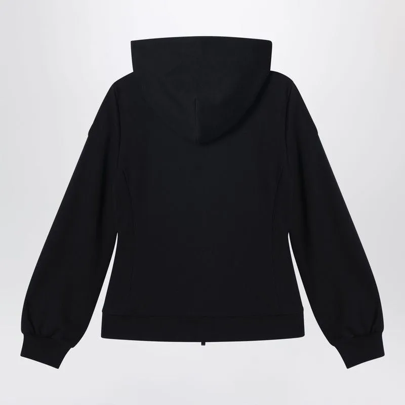 BLACK PADDED ZIPUP COTTON CARDIGAN sold by Lord & Taylor product image thumbnail 2