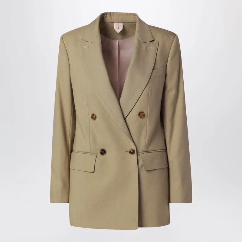 CAMEL WOOLBLEND DOUBLEBREASTED JACKET sold by Lord & Taylor