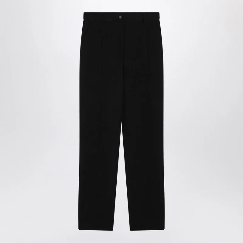 BLACK WOOL CANVAS TROUSERS sold by Lord & Taylor