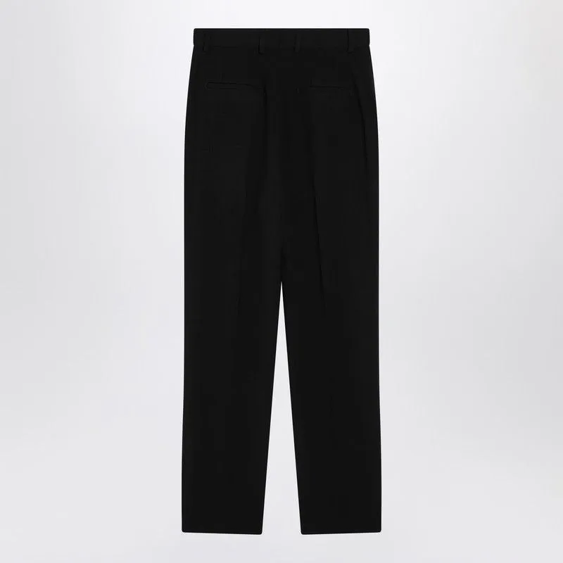BLACK WOOL CANVAS TROUSERS sold by Lord & Taylor product image thumbnail 2