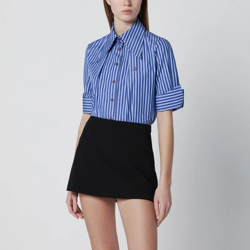 BLUE STRIPED SHORTSLEEVE SHIRT sold by Lord & Taylor