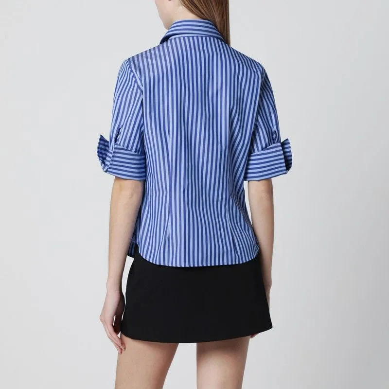 BLUE STRIPED SHORTSLEEVE SHIRT sold by Lord & Taylor product image thumbnail 2