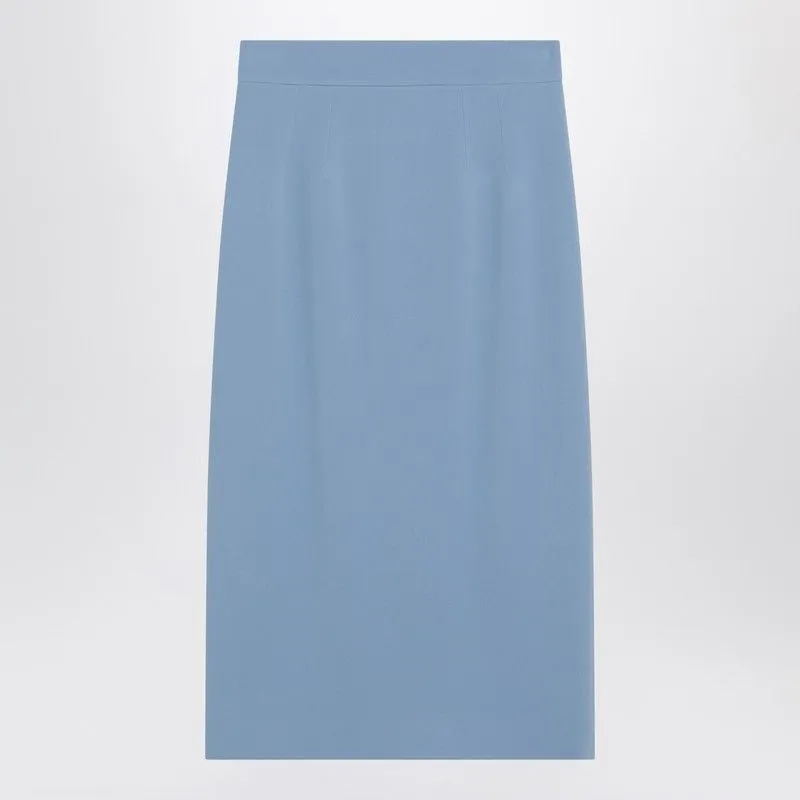 LIGHT BLUE STRETCH CADY SKIRT sold by Lord & Taylor
