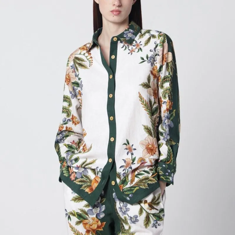 SAND NATURE SHIRT IN LINEN BLEND sold by Lord & Taylor