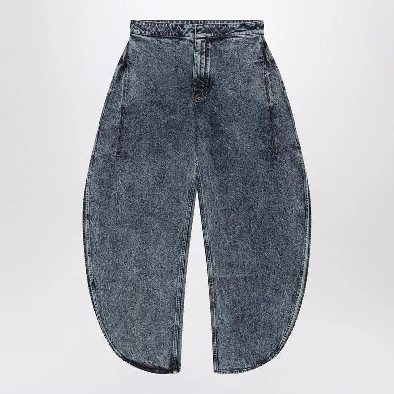 PETALCUT DENIM TROUSERS made by Alaia
