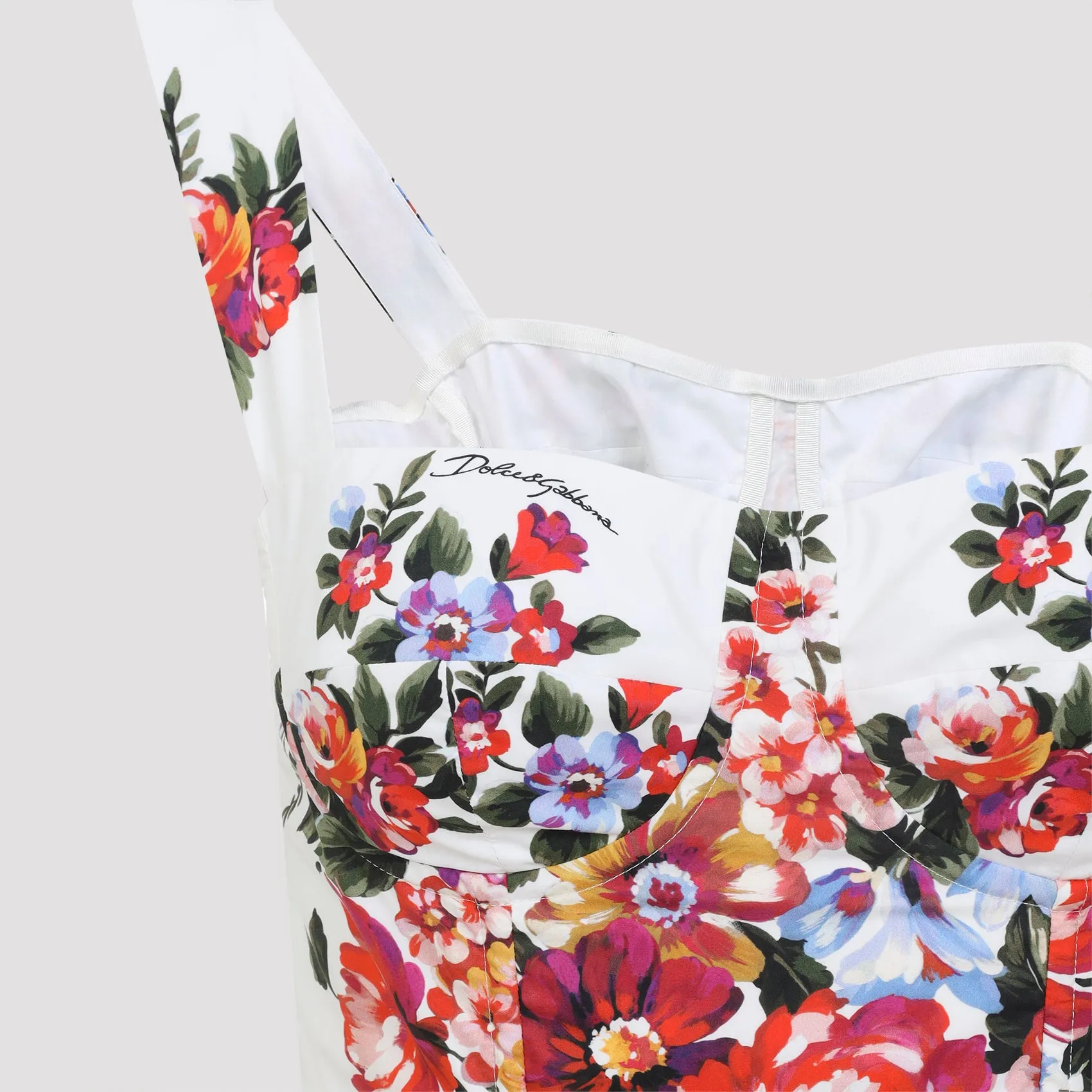 WHITE DRESS WITH FLORAL PRINT sold by Lord & Taylor product image thumbnail 5