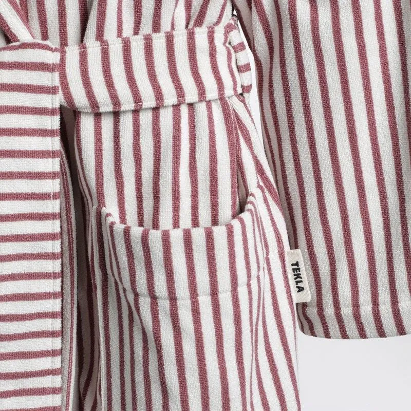 BATHROBE WHITE/DARK PINK STRIPED sold by Lord & Taylor product image thumbnail 2
