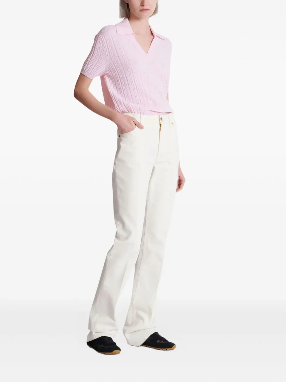 STRAIGHT-LEG DENIM JEANS sold by Lord & Taylor product image thumbnail 5