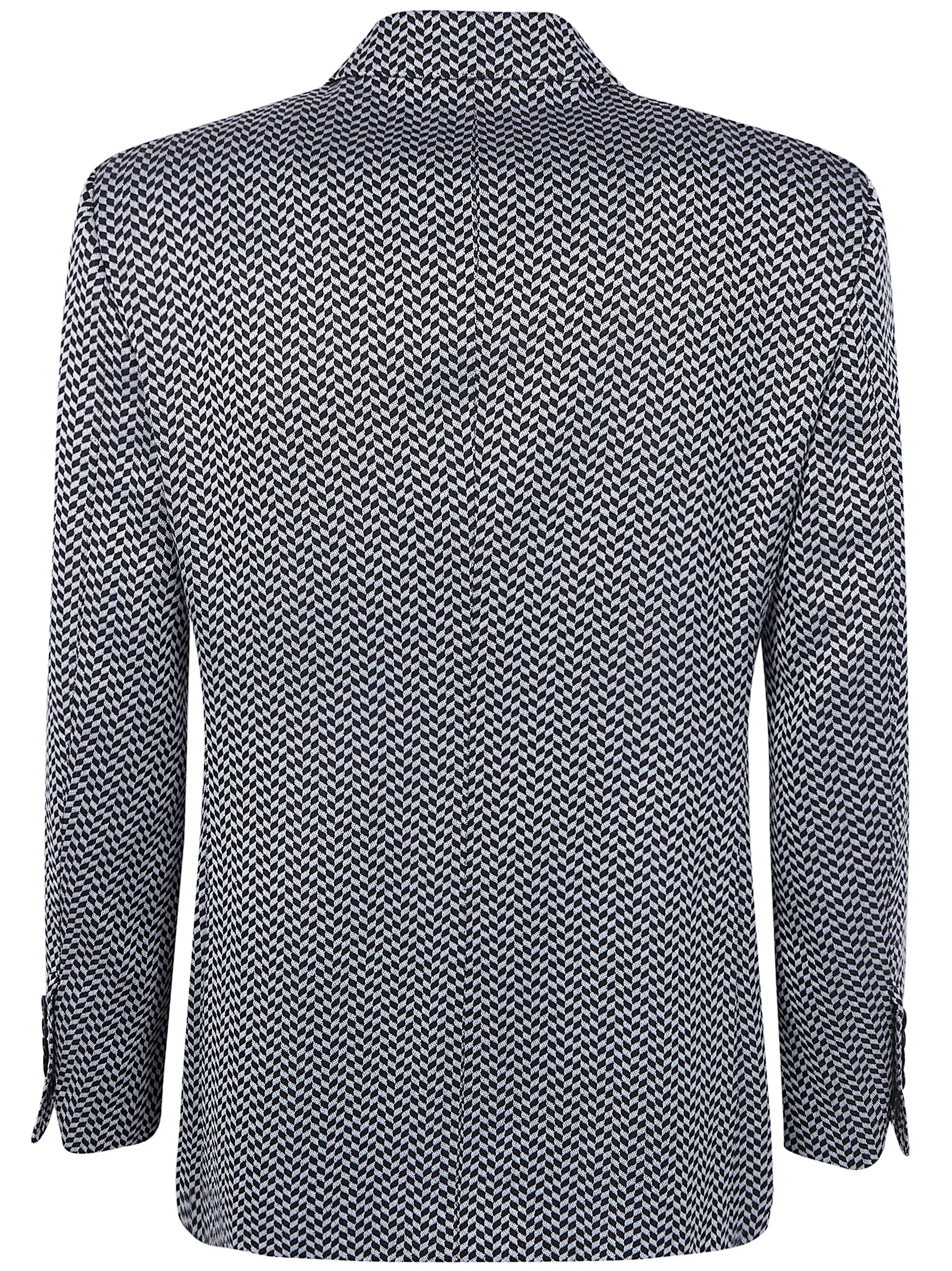 JACQUARD GEOMETRIC DESIGN DOUBLE BREASTED JACKET sold by Lord & Taylor product image thumbnail 2