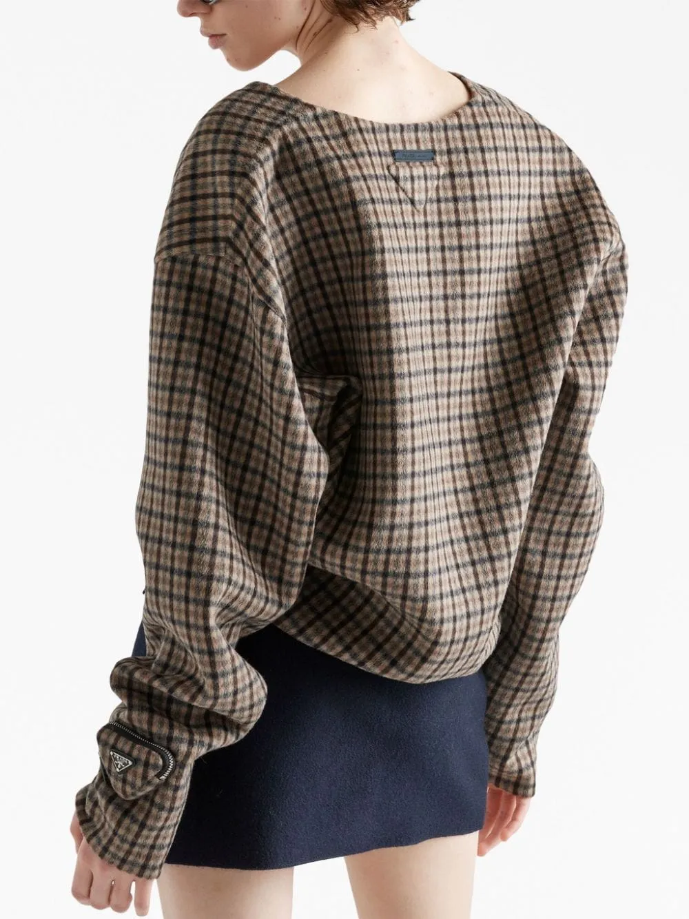CHECKED CASHGORA SWEATER sold by Lord & Taylor product image thumbnail 2