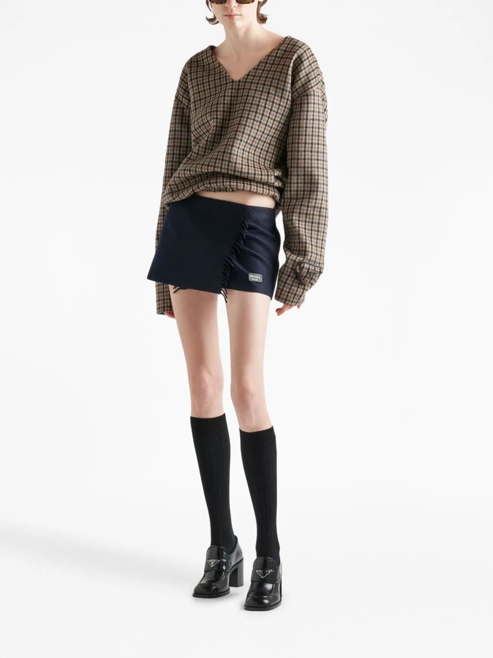 CHECKED CASHGORA SWEATER sold by Lord & Taylor product image thumbnail 3