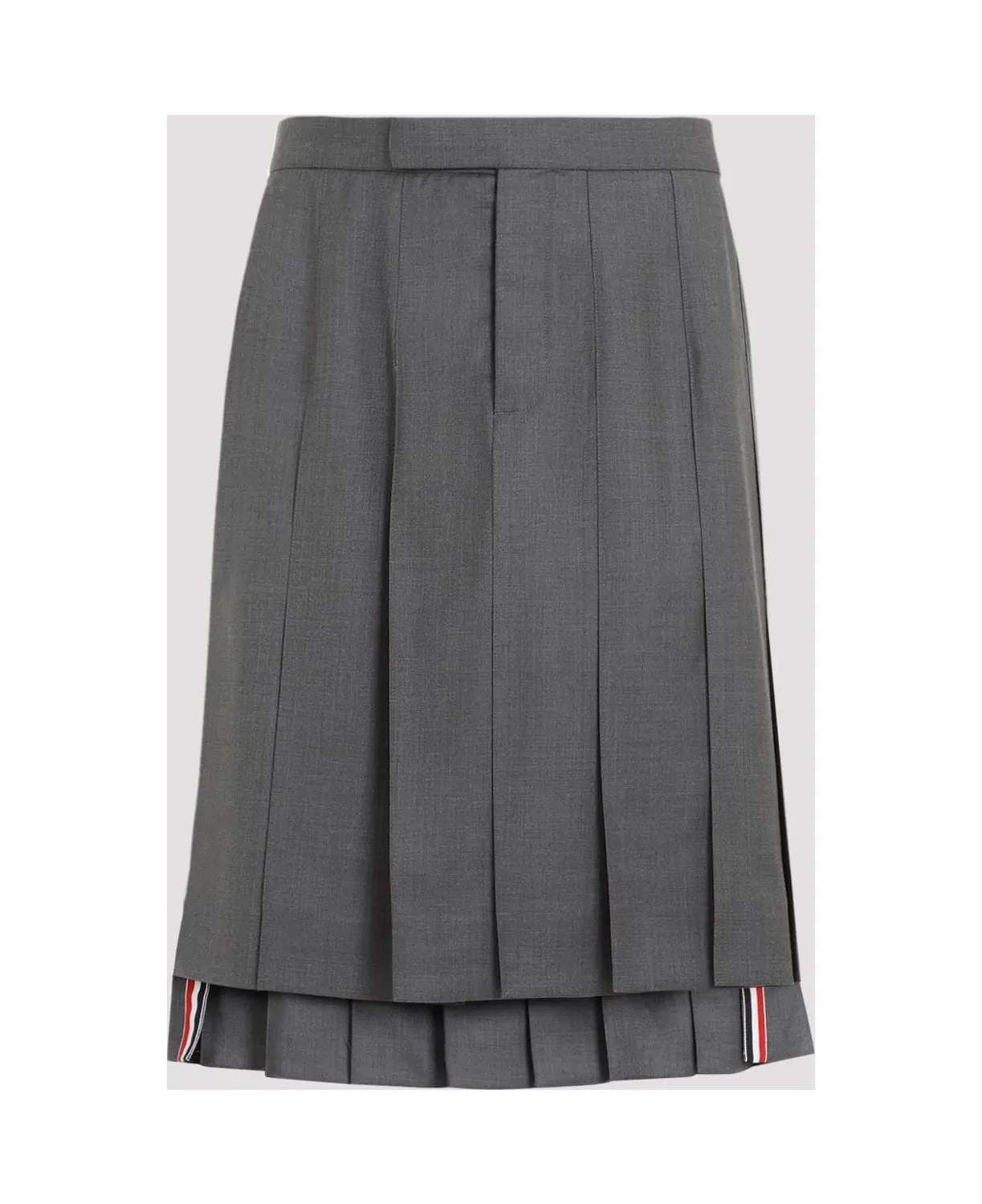 GREY WOOL PLEATED SKIRT sold by Lord & Taylor