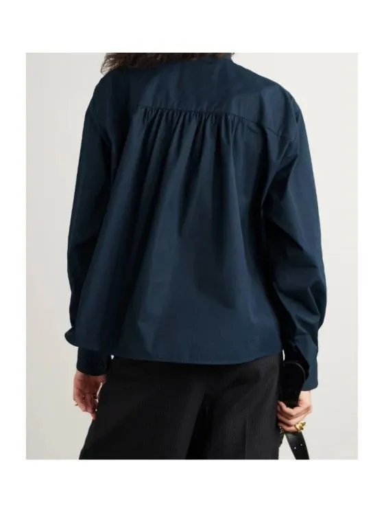 BLUE COTTON SHIRT sold by Lord & Taylor product image thumbnail 4