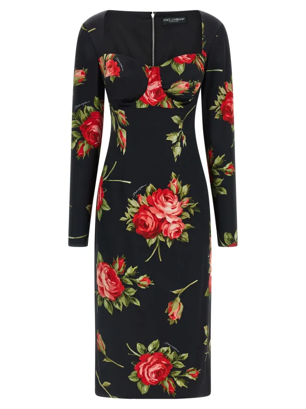 'Bouquet Rose' dress made by Dolce & Gabanna