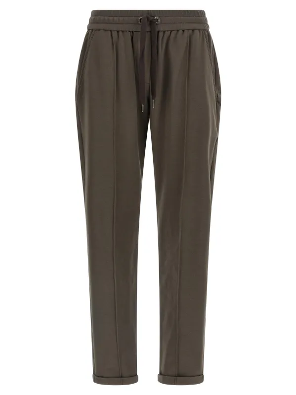 'Track' joggers made by Brunello Cucinelli