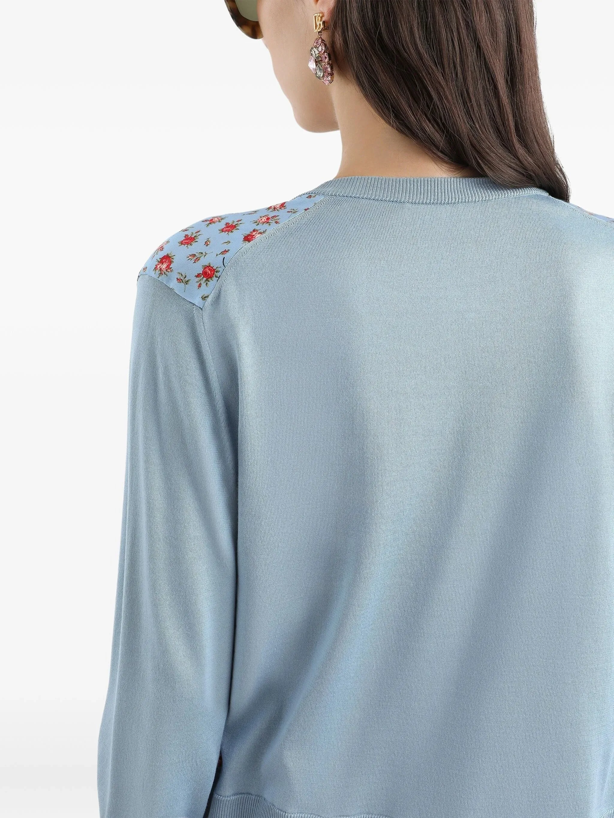 BLUE SILK CARDIGAN TWILL sold by Lord & Taylor product image thumbnail 4