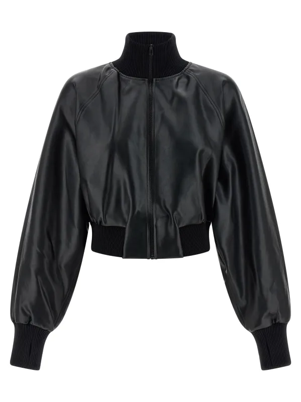 High neck bomber jacket sold by Lord & Taylor