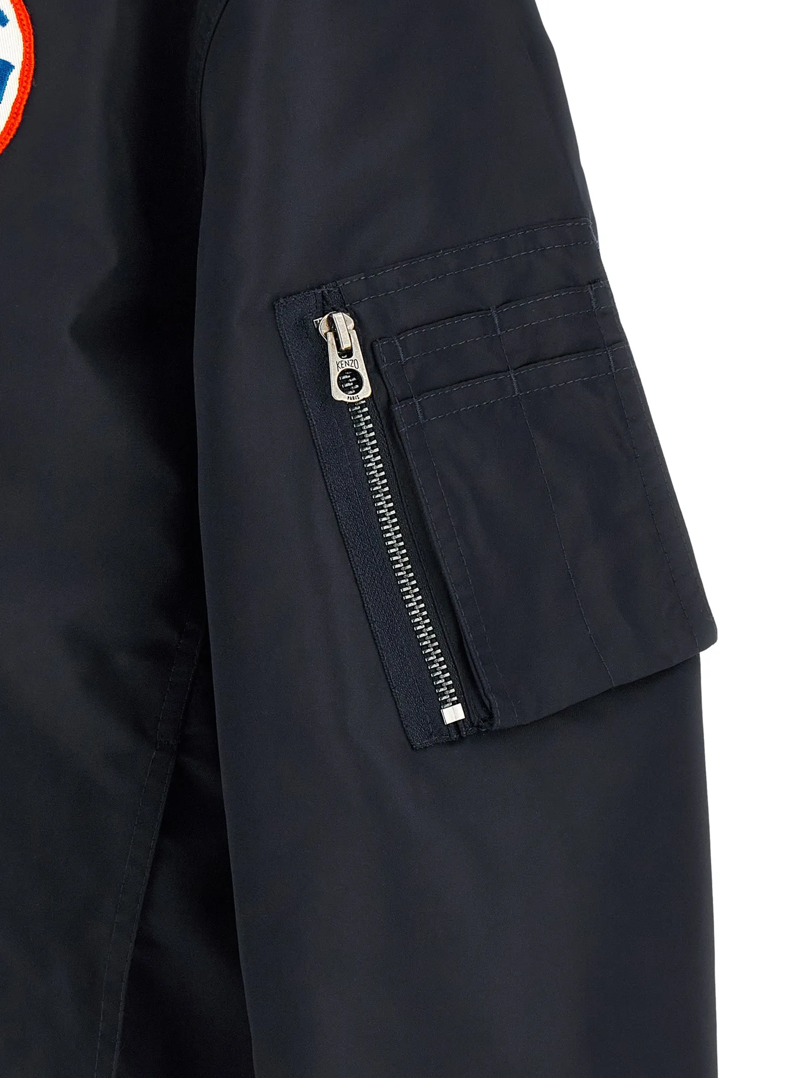 'Badges Collarless' bomber jacket sold by Lord & Taylor product image thumbnail 5