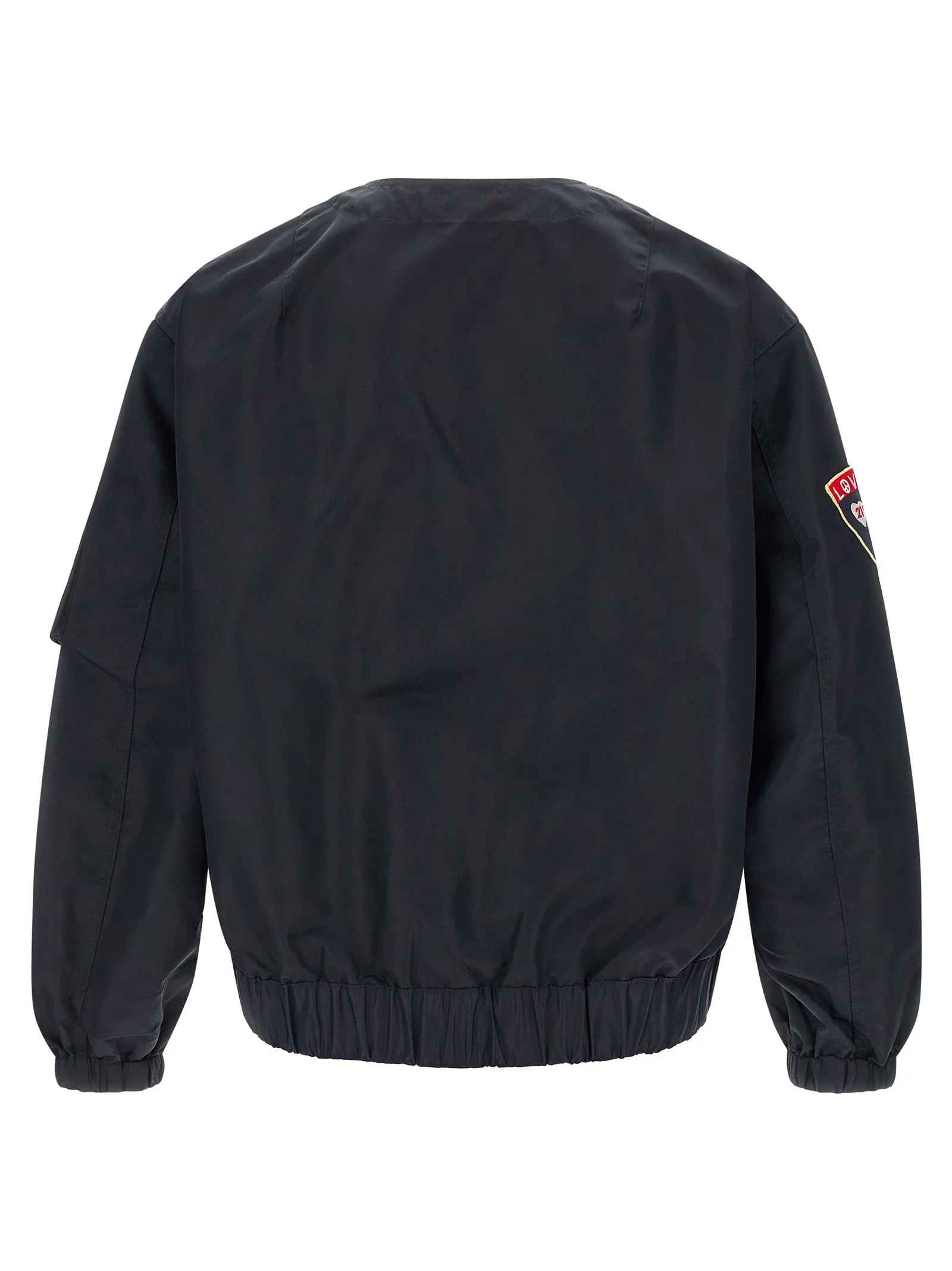 'Badges Collarless' bomber jacket sold by Lord & Taylor product image thumbnail 2
