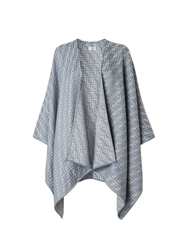 WOOL AND SILK PONCHO made by Fendi