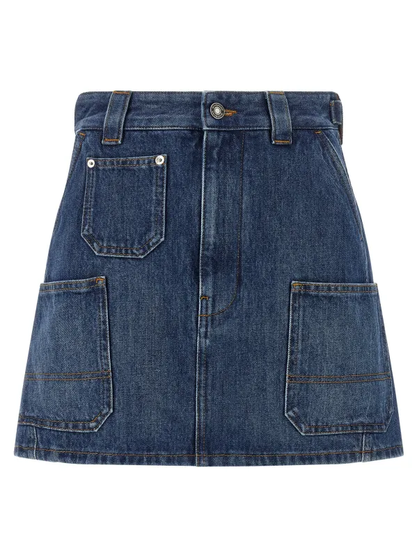 Denim skirt made by Givenchy