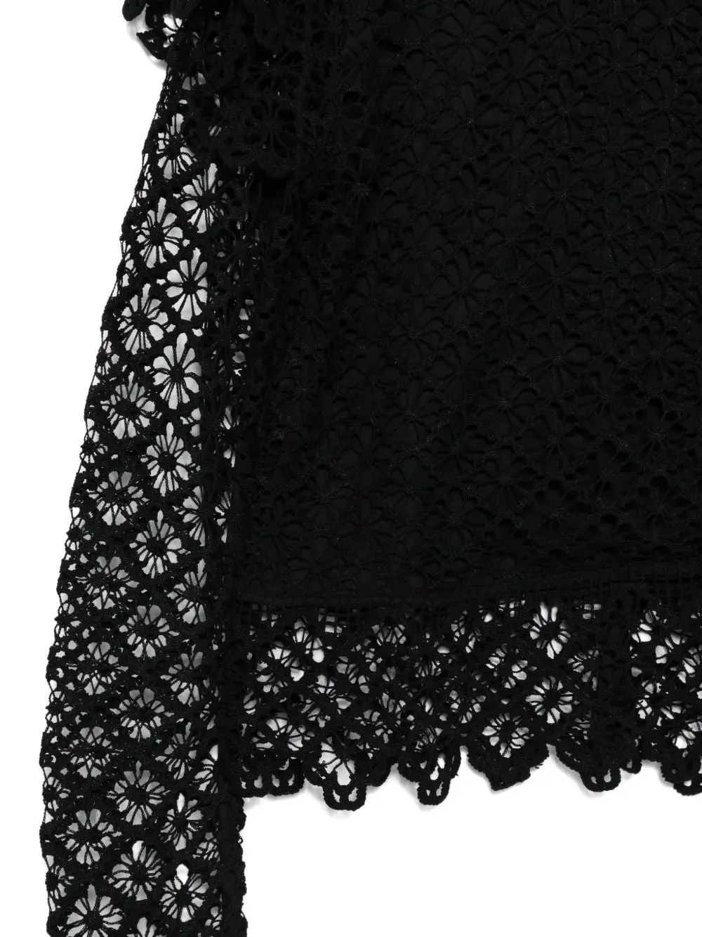 LUDIVINE LACE-TRIMMED RUFFLED TOP sold by Lord & Taylor product image thumbnail 3