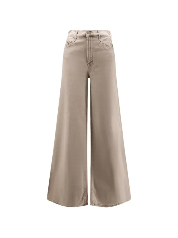 BEIGE WIDE-LEG TROUSERS sold by Lord & Taylor