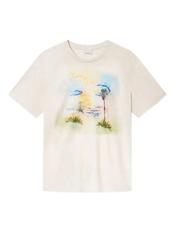 ECRU COTTON T-SHIRT sold by Lord & Taylor