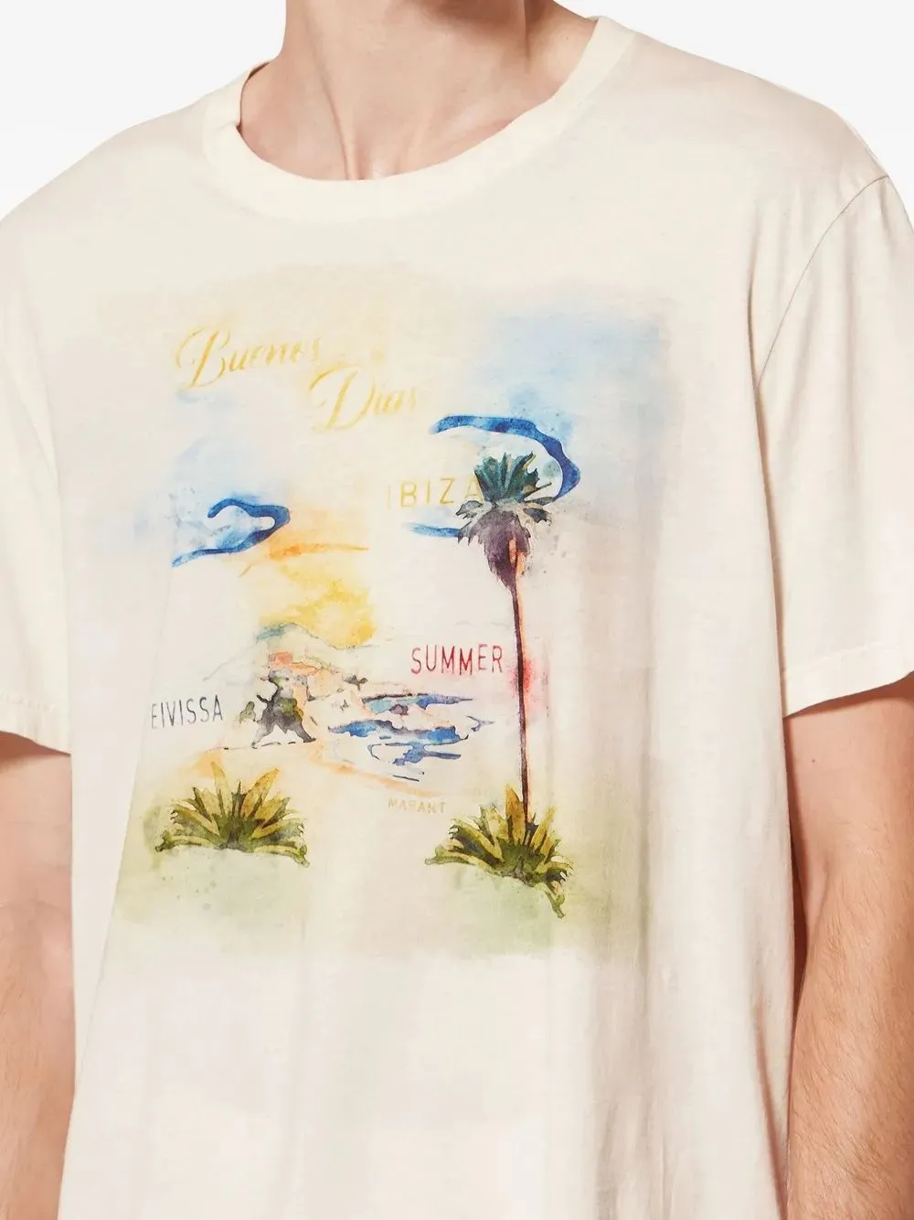 ECRU COTTON T-SHIRT sold by Lord & Taylor product image thumbnail 5