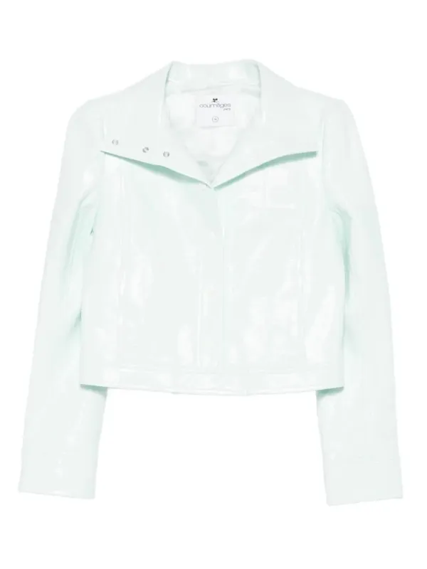 REEDITION VINYL JACKET WITH BUTTONED COLLAR sold by Lord & Taylor