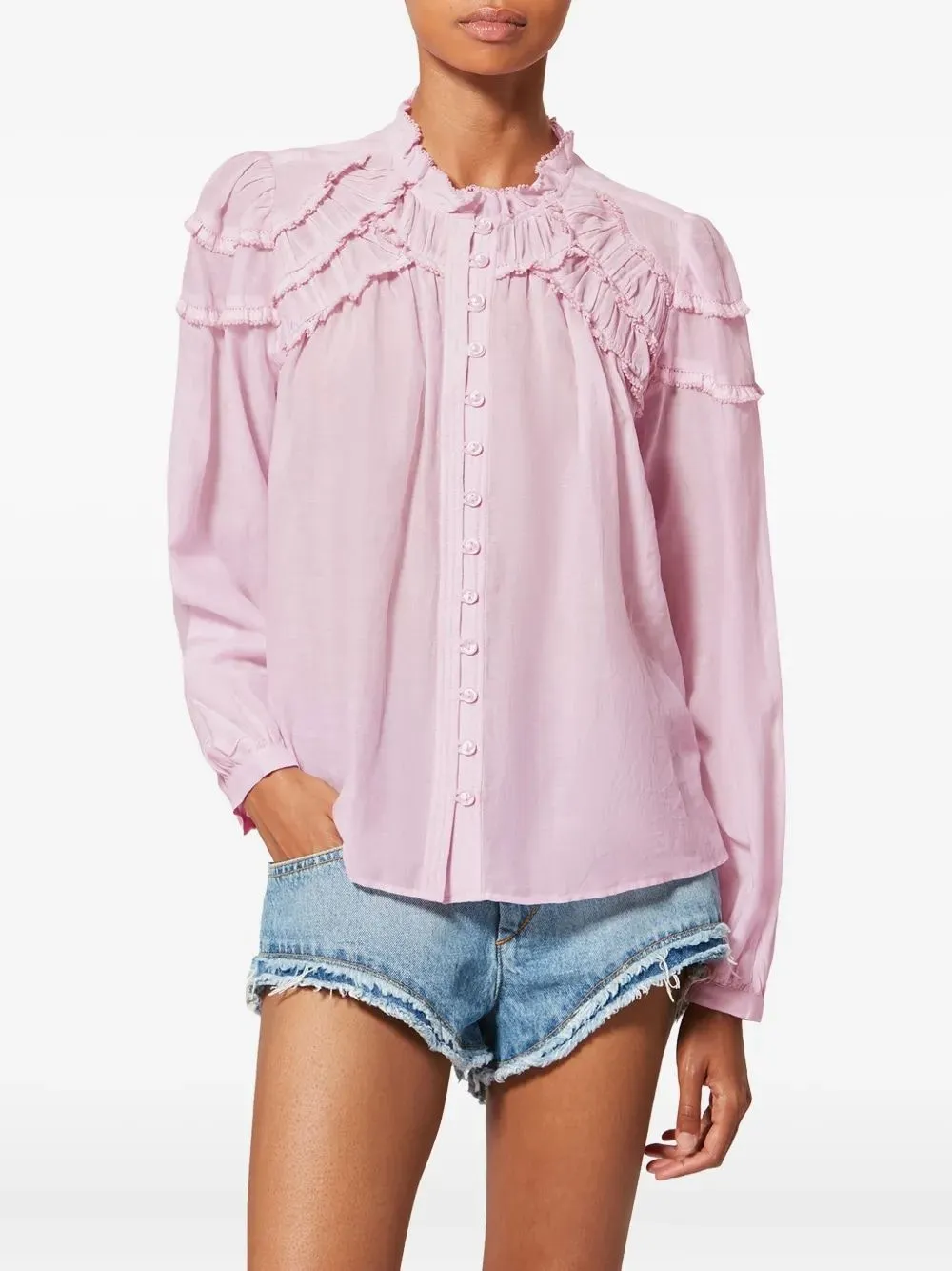 LIGHT PINK COTTON T-SHIRT sold by Lord & Taylor product image thumbnail 3
