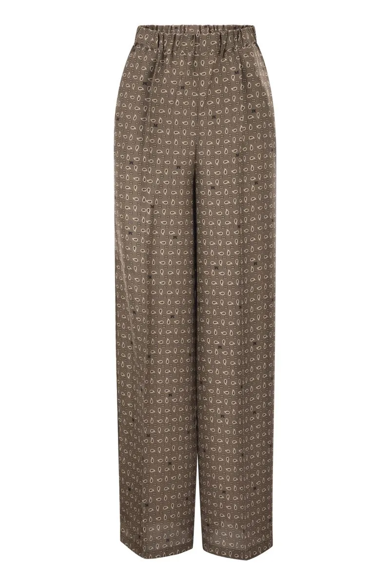 ELASTICATED PATTERNED TROUSERS sold by Lord & Taylor