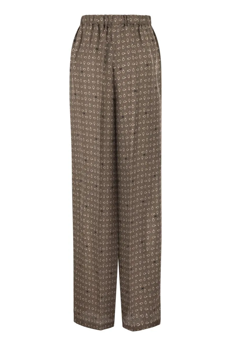 ELASTICATED PATTERNED TROUSERS sold by Lord & Taylor product image thumbnail 2