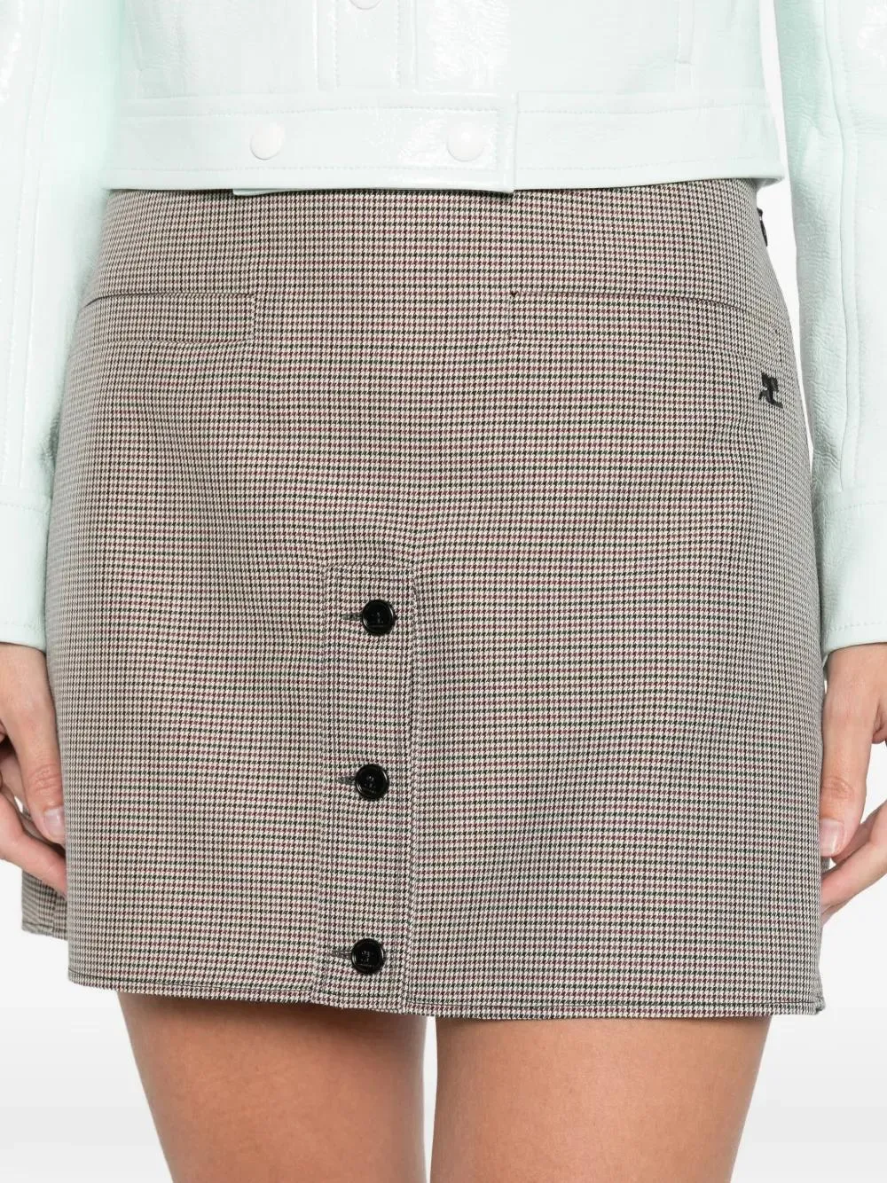 BUTTONED PLAID SKIRT sold by Lord & Taylor product image thumbnail 5