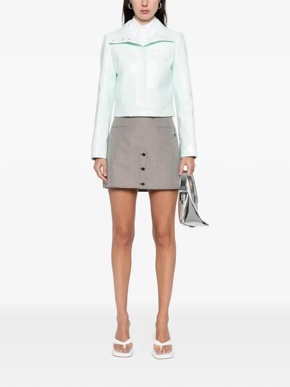 BUTTONED PLAID SKIRT sold by Lord & Taylor product image thumbnail 2