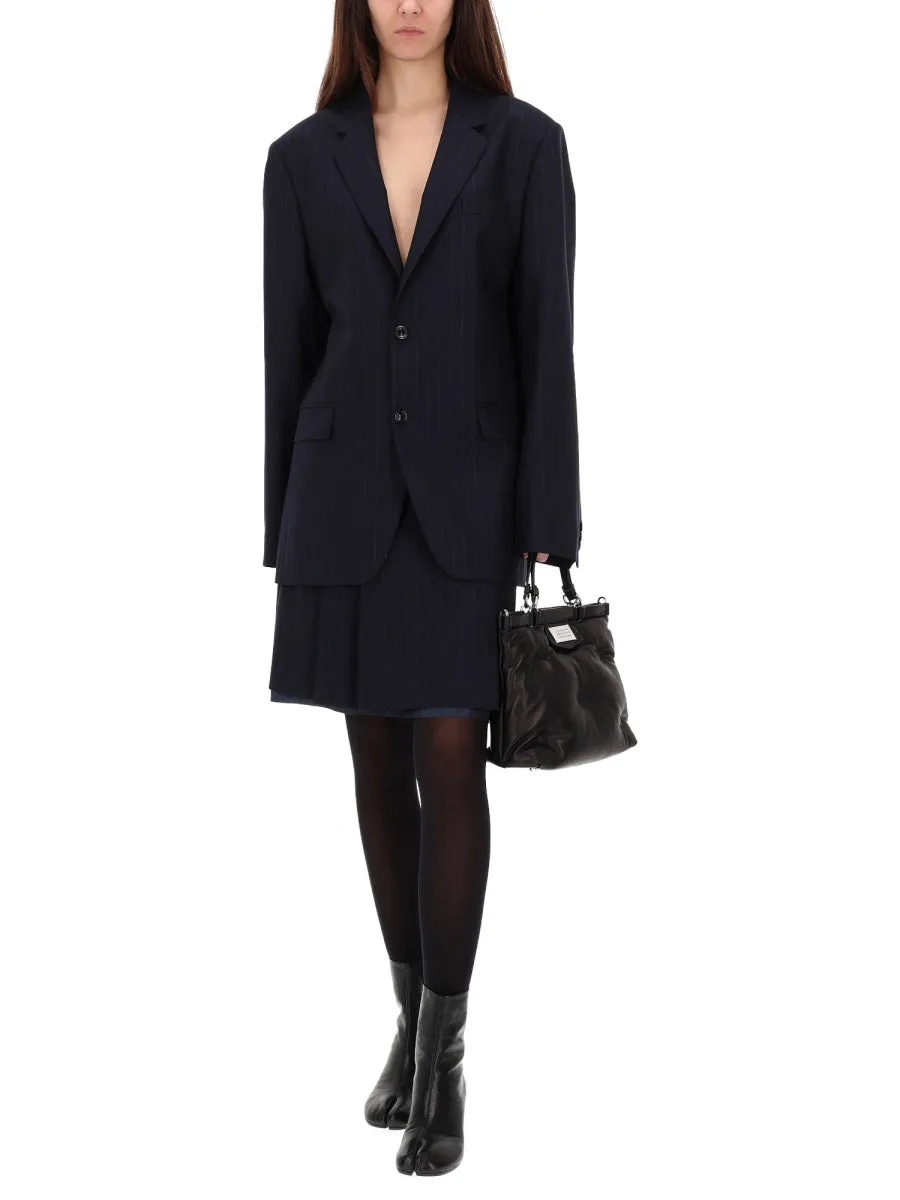 PINSTRIPE SINGLE-BREASTED BLAZER sold by Lord & Taylor product image thumbnail 3