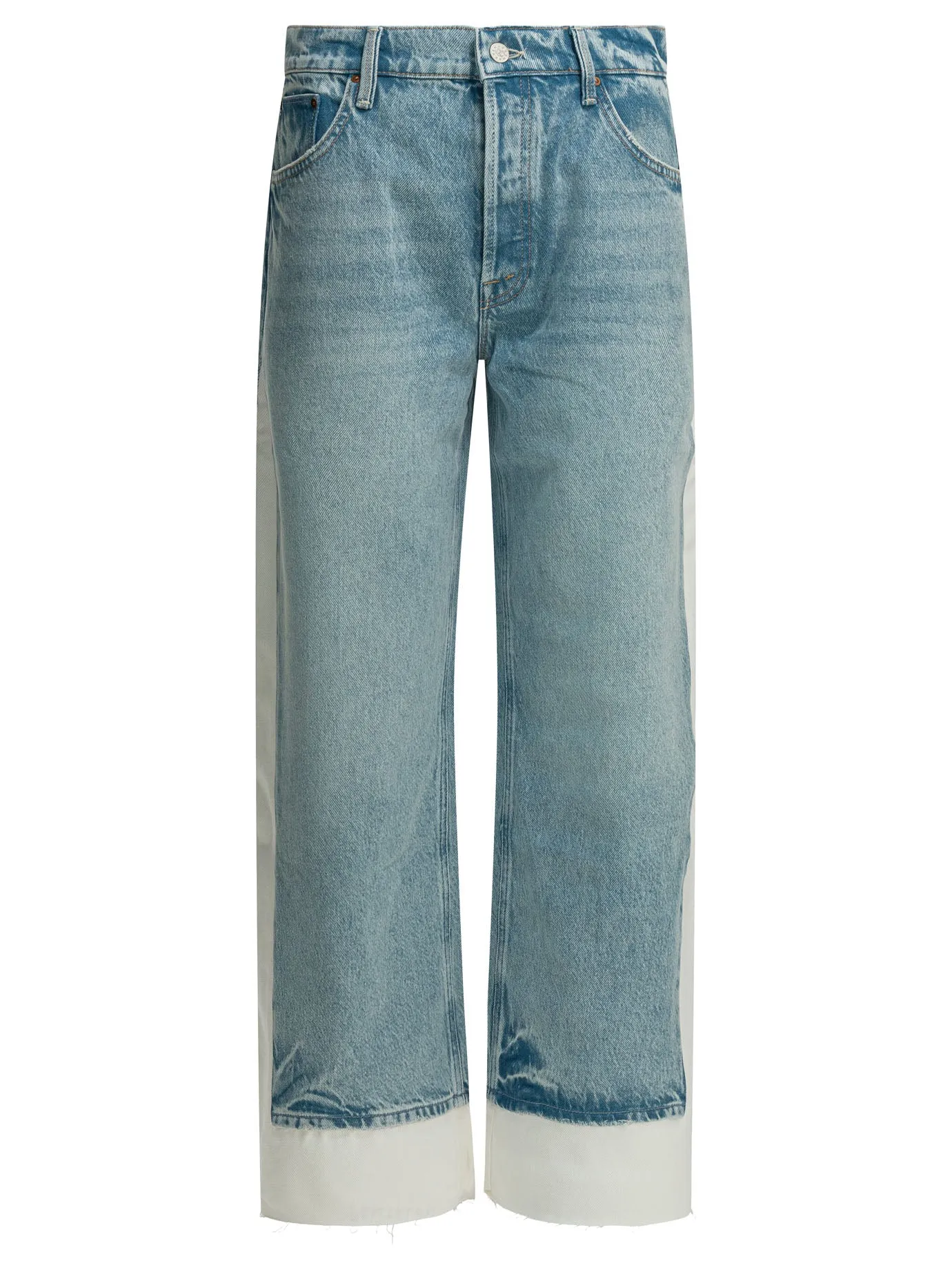 "The Nachio Double Dip Nerdy Fray" wide Leg Jeans sold by Lord & Taylor