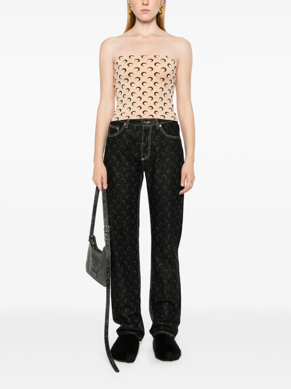 MARINE SERRE RECYCLED MOON TUBE TOP sold by Lord & Taylor product image thumbnail 5