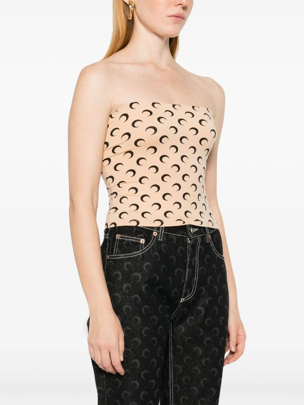 MARINE SERRE RECYCLED MOON TUBE TOP sold by Lord & Taylor product image thumbnail 2