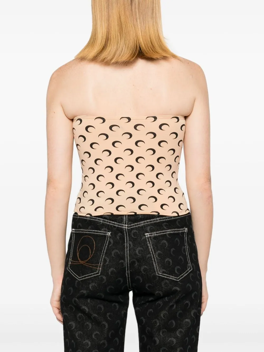 MARINE SERRE RECYCLED MOON TUBE TOP sold by Lord & Taylor product image thumbnail 3